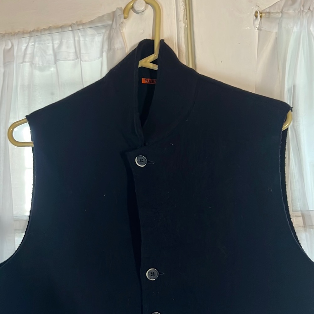 Barena Italian button front sweater vest Men’s Size 54 Navy